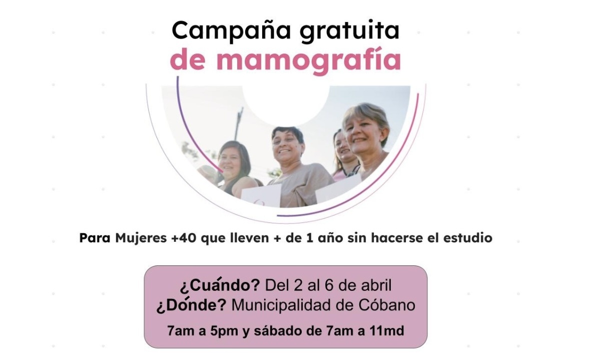 En Cóbano: INAMU INVITA A PARTICIPAR EN CAMPAÑA GRATUITA DE MAMOGRAFÍAS